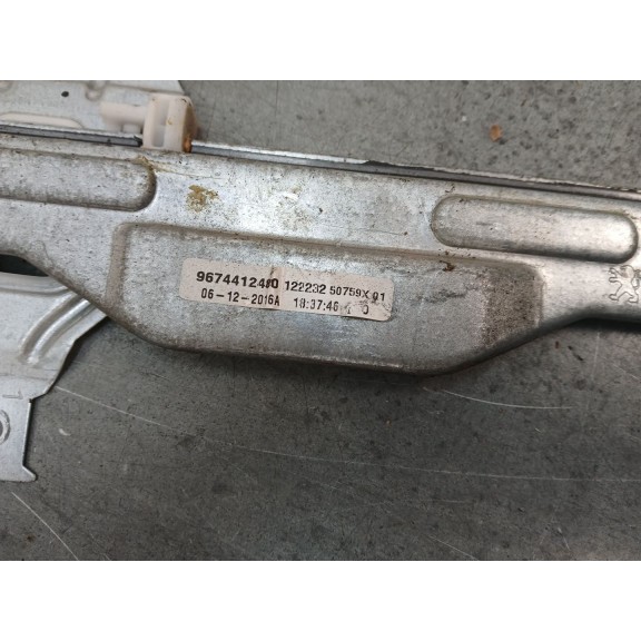 Recambio de elevalunas delantero derecho para citroën c-elysée exclusive referencia OEM IAM 9674412480  