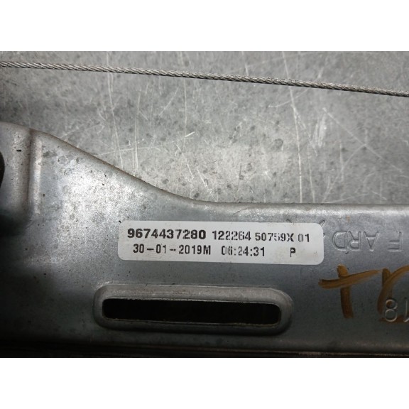 Recambio de elevalunas trasero derecho para citroën c-elysée shine referencia OEM IAM 9674437280  