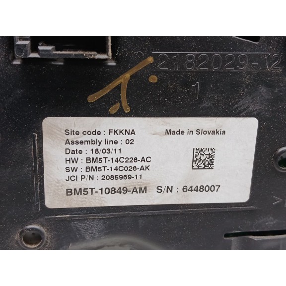 Recambio de cuadro instrumentos para ford focus lim. (cb8) ambiente referencia OEM IAM bm5t10849am  