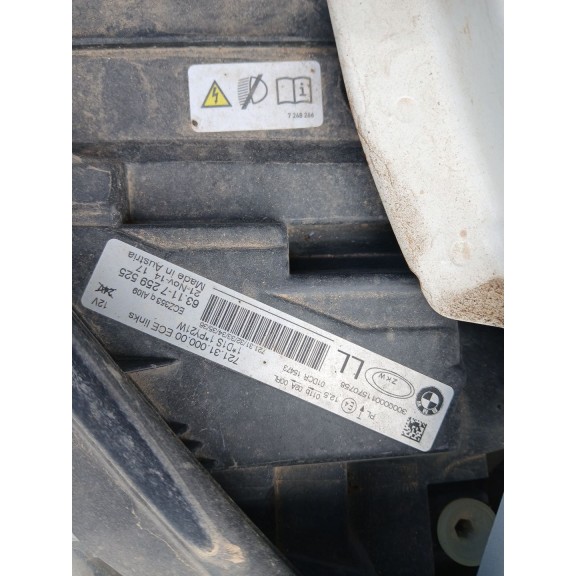 Recambio de faro izquierdo para bmw 3 (f30, f80) 318 d referencia OEM IAM   