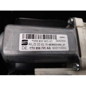 Recambio de elevalunas delantero izquierdo para seat leon (1p1) stylance / style referencia OEM IAM 1P0837401S 1P0837401N 