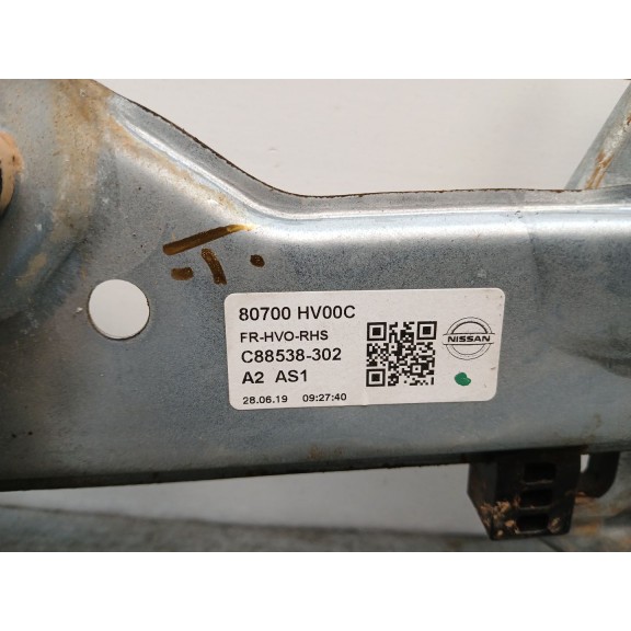 Recambio de elevalunas delantero derecho para nissan qashqai ii (j11, j11_) 1.3 dig-t referencia OEM IAM 80700hv00c  