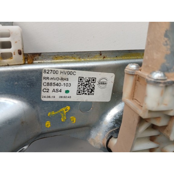 Recambio de elevalunas trasero derecho para nissan qashqai ii (j11, j11_) 1.3 dig-t referencia OEM IAM 82700hv00c  