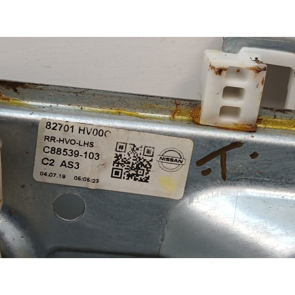 Recambio de elevalunas trasero izquierdo para nissan qashqai ii (j11, j11_) 1.3 dig-t referencia OEM IAM 82701hv00c  