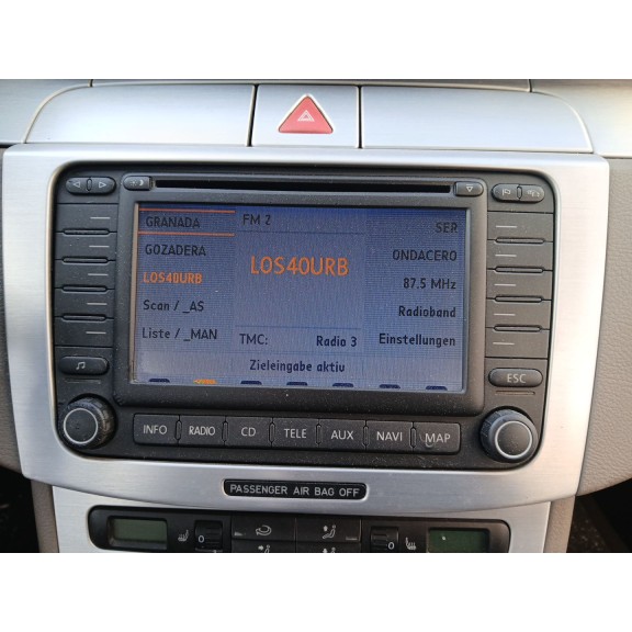 Recambio de pantalla multifuncion para volkswagen passat b6 (3c2) 2.0 tdi 16v referencia OEM IAM   
