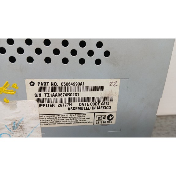 Recambio de pantalla multifuncion para fiat freemont (345_) 2.0 jtd referencia OEM IAM   RADIO