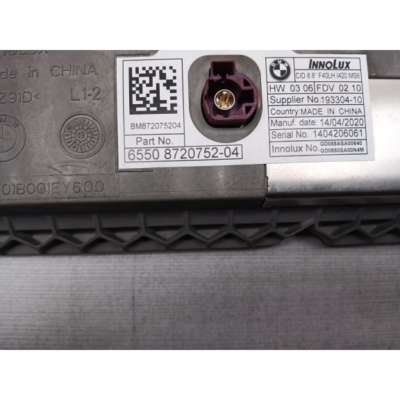 Recambio de sistema audio / radio cd para bmw 1 (f40) 116 d referencia OEM IAM   