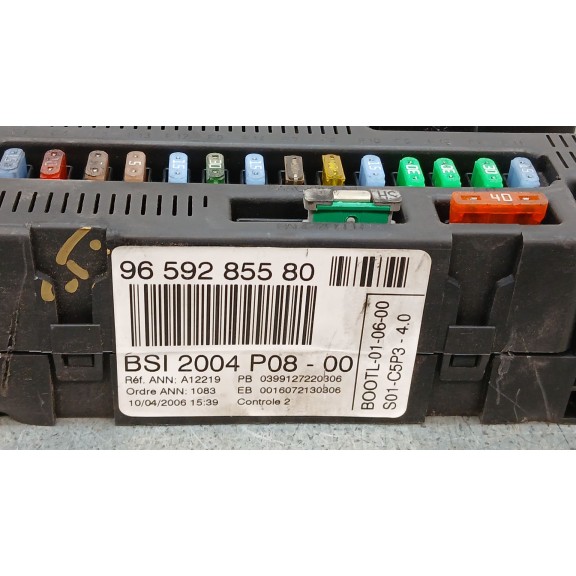 Recambio de centralita bsi para peugeot 207 1.6 hdi cat (9hz / dv6ted4) referencia OEM IAM 9659285580  