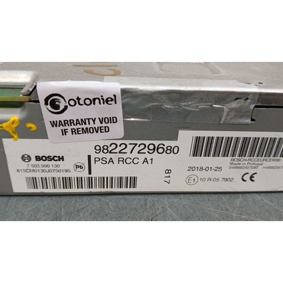 Recambio de sistema audio / radio cd para citroën c4 picasso feel referencia OEM IAM 9822729680  