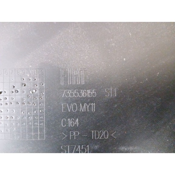 Recambio de paragolpes trasero para fiat punto (199) 1.2 cat referencia OEM IAM 735536155  
