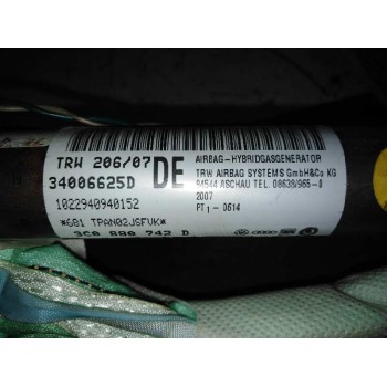 Recambio de airbag cortina delantero derecho para volkswagen passat berlina (3c2) 2.0 tdi referencia OEM IAM 3C0880742D  3C08807
