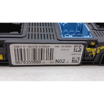Recambio de centralita bsi para peugeot 208 i (ca_, cc_) 1.2 vti 82 referencia OEM IAM 9678355880 22661FO010 92029100020130609