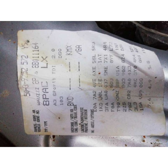 audi a3 (8p) del año 2008