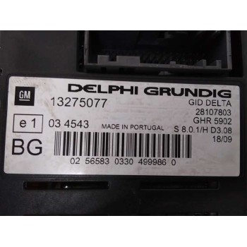 Recambio de display para opel astra h caravan cosmo referencia OEM IAM 13275077  