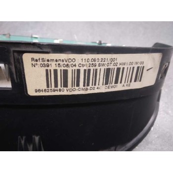 Recambio de cuadro instrumentos para peugeot 407 sr confort referencia OEM IAM 9646259480  