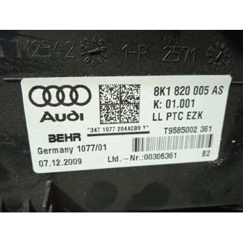 Recambio de calefaccion entera normal para audi a5 sportback (8t) 2.7 tdi referencia OEM IAM 8K1820005AS  