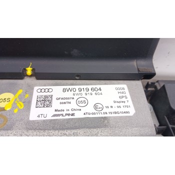 Recambio de pantalla multifuncion para audi a4 berlina (8w2) advanced edition referencia OEM IAM 8w0919604  