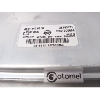 Recambio de centralita motor uce para ssangyong actyon sports 200 xdi limited 4wd referencia OEM IAM A6645406632  28183121