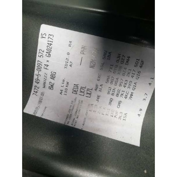 audi a4 berlina (8w2) del año 2016