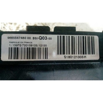 Recambio de centralita bsi para citroën c4 lim. collection referencia OEM IAM 9665547480  