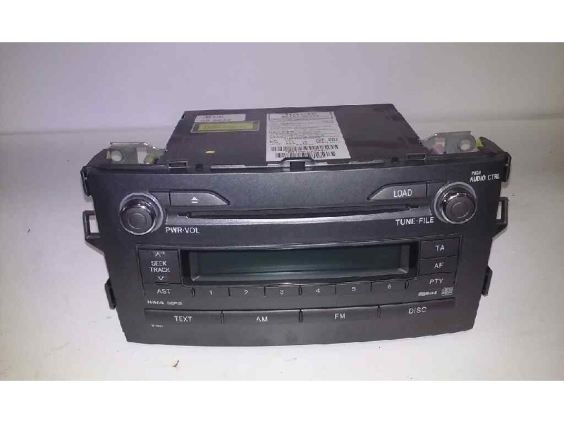 Recambio de sistema audio / radio cd para toyota auris luna referencia OEM IAM 8612002571  