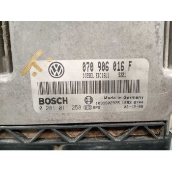 Recambio de centralita motor uce para volkswagen touareg (7la) tdi r5 referencia OEM IAM 070906016F 0281011258 