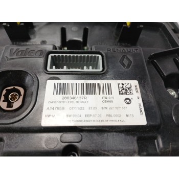 Recambio de sistema audio / radio cd para renault clio v referencia OEM IAM 280346137R 3.000KM 