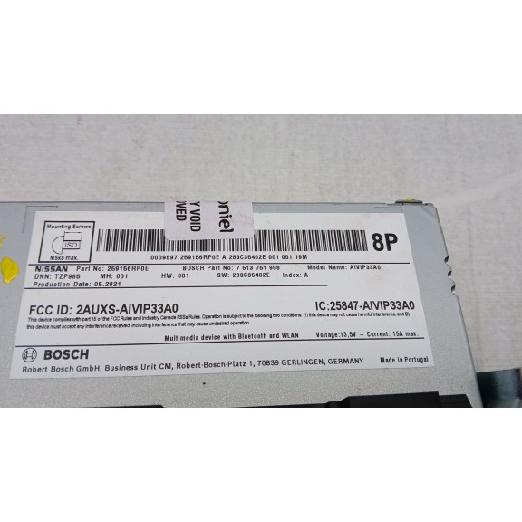 Recambio de sistema navegacion gps para nissan qashqai iii (j12) 1.3 dig-t referencia OEM IAM 7513751908 283C35402E 259156RPOE