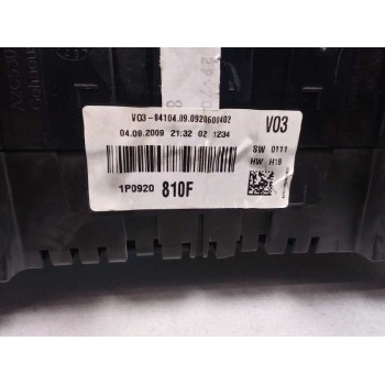 Recambio de cuadro instrumentos para seat leon (1p1) comfort limited referencia OEM IAM 1P0920810F 1P0920810F 