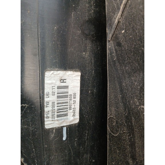 Recambio de piloto trasero derecho para opel agila b (h08) 1.2 (f68) referencia OEM IAM 89071609  