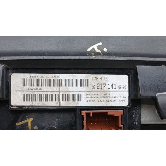 Recambio de cuadro instrumentos para citroën c4 cactus shine referencia OEM IAM 982171418 CMB-E3CEM00 NS62225867