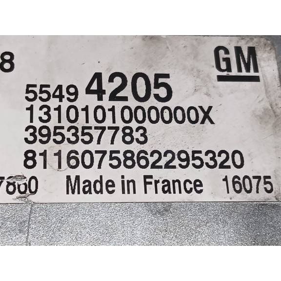 Recambio de centralita motor uce para opel insignia berlina excellence referencia OEM IAM 55494205 A2C92816900 1310101000000X