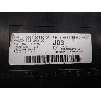 Recambio de centralita bsi para peugeot 307 (s1) xs referencia OEM IAM 9651196880 9651197580 