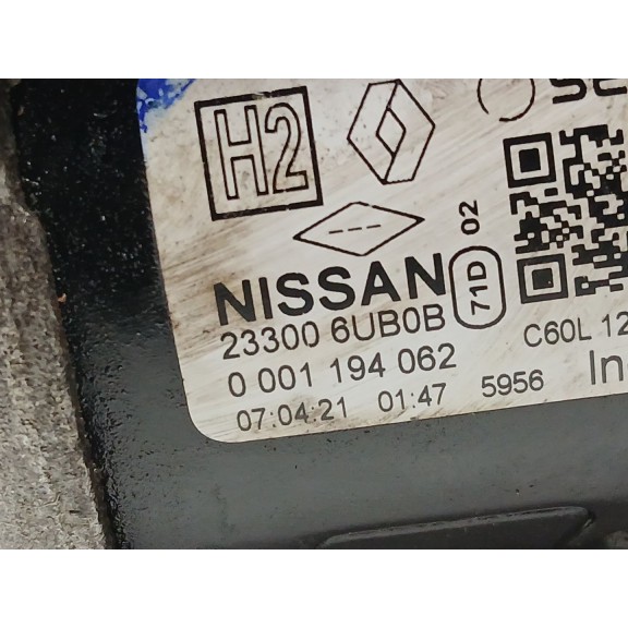 Recambio de motor arranque para nissan qashqai iii (j12) 1.3 dig-t referencia OEM IAM 233006UB0B 0001194062 11 DIENTES