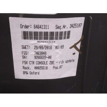 Recambio de consola central para mini mini (f56) one d referencia OEM IAM 9266622  