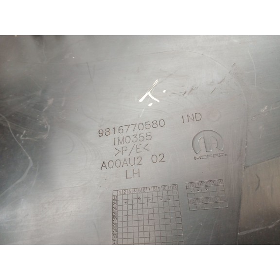 Recambio de puntera paragolpes trasera izquierda para peugeot partner tepee 1.6 bluehdi 100 referencia OEM IAM 9816770580  