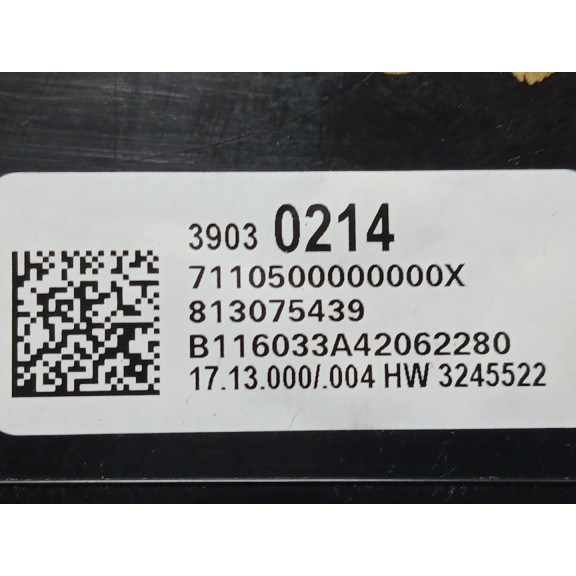 Recambio de cuadro instrumentos para opel insignia berlina excellence referencia OEM IAM 39030214 7110500000000X B116033A4206228