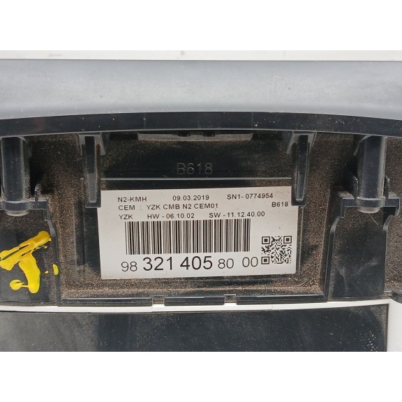 Recambio de cuadro instrumentos para citroën c3 1.5 blue-hdi fap referencia OEM IAM 9832140580  