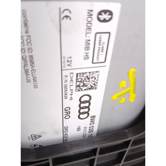 Recambio de sistema navegacion gps para audi a4 b9 (8w2, 8wc) 2.0 tdi referencia OEM IAM 8WO035183e 28563626 