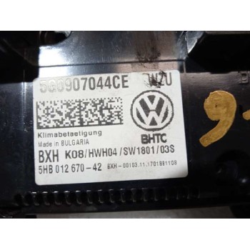 Recambio de mando climatizador para volkswagen golf vii lim. advance bluemotion tech. referencia OEM IAM 5G0907044CE  