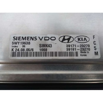 Recambio de centralita motor uce para hyundai tucson (jm) 2.0 cat referencia OEM IAM 3917123270 5WY1963B 