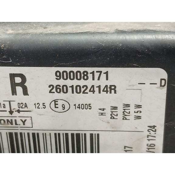 Recambio de faro derecho para dacia duster (hm_) 1.2 tce 125 (hmma) referencia OEM IAM 90008171 260102414R 