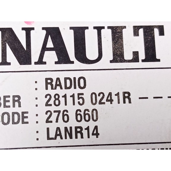 Recambio de sistema navegacion gps para renault megane iv berlina 5p intens referencia OEM IAM 281150241R  caja