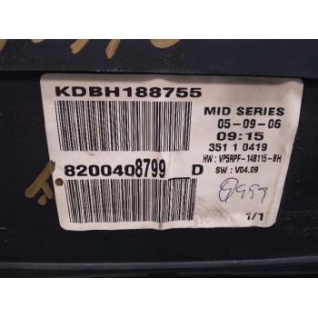 Recambio de cuadro instrumentos para renault megane ii coupe/cabrio luxe privilege referencia OEM IAM 8200408799  