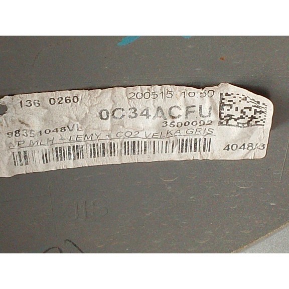 Recambio de paragolpes delantero para citroën c3 iii van (sx_, sy_) bluehdi 100 referencia OEM IAM 9813379977  