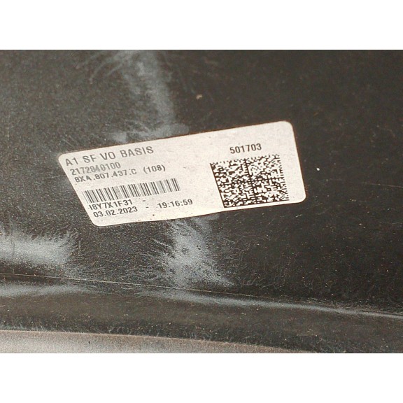 Recambio de paragolpes delantero para audi a1 (8x) ambition referencia OEM IAM A807437  