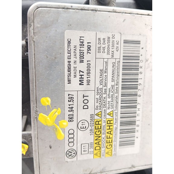 Recambio de faro izquierdo para audi a4 ber. (b8) básico referencia OEM IAM 1307023425 8K0941597 