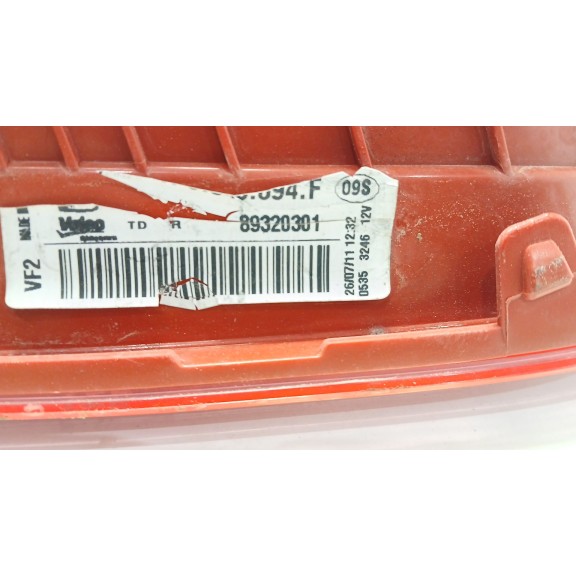 Recambio de piloto trasero derecho interior para seat leon (1p1) 1.6 tdi referencia OEM IAM 89320301 VALEO 