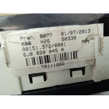 Recambio de mando calefaccion / aire acondicionado para seat ibiza sc (6j1) 1.2 12v referencia OEM IAM 6J0820045A  