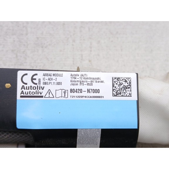 Recambio de airbag cortina delantero derecho para hyundai tucson (nx4e, nx4a) 1.6 t-gdi referencia OEM IAM 80420n7000  